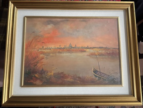 Quadro olio tela mantova - quadro,