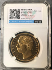 Moneta 100 Lire Oro 1905 R