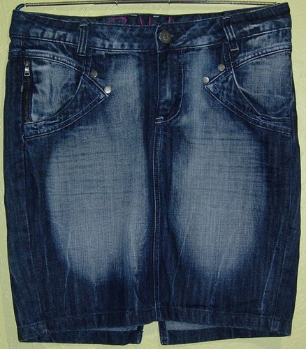 Minigonna jeans donna blu - 99),