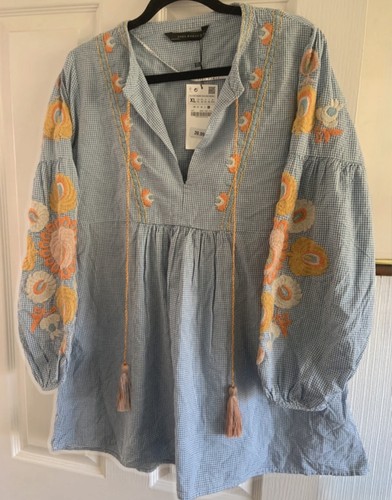 Zara pure cotton blue - pure,