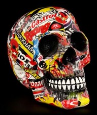 Teschio colorato con