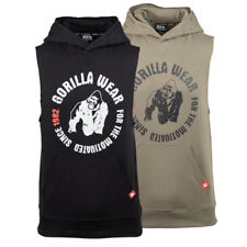 Felpa con cappuccio senza maniche Gorilla Wear Marshall senza maniche fitness bodybuilding