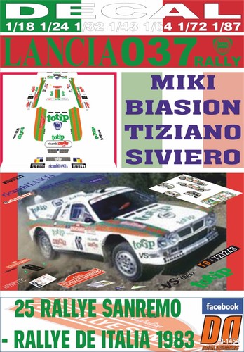 Decal lancia 037 rally - decal,