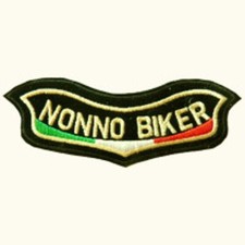 Piccola toppa patch sottoaquila hog personalizzata NONNO BIKER Harley Davidson