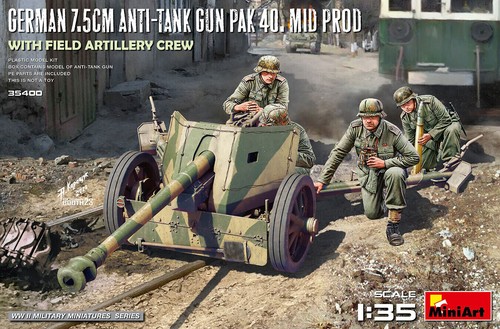 Miniart kit cannone e - ,