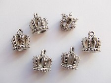 2pz ciondolo charm CORONA 3D  colore tibet  16x14mm