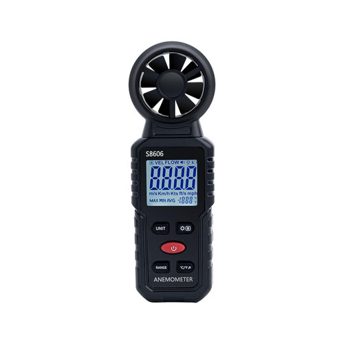 Anemometro digitale con - in,