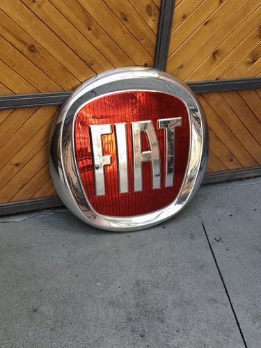 Insegna fiat con logo abarth - con,