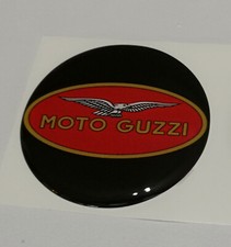 1 ADESIVO RESINATO MOTO GUZZI NERO ROSSO 20 MM 3D resinati   DX