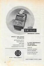 Totalia Lagomarsino. Addizionatrice scrivente. Advertising 1953