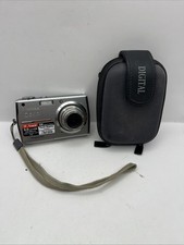 Pentax Optio T30 7,1 megapixel fotocamera digitale compatta argento con custodia - perfettamente funzionante