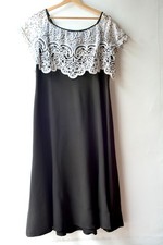 375 abito vintage midi nero - abito,