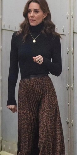 Zara gonna midi plissettata