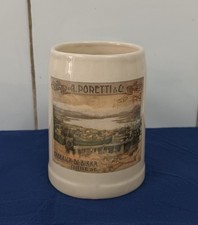 boccale Ceramica Birra Poretti Varese 1983 Numerato Breweriana stein bierkrug