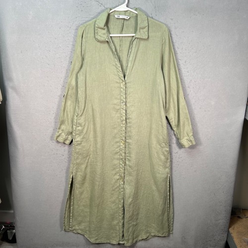 Abito camicia midi zara - abito, donna