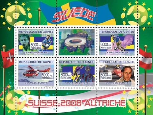Guinea 2008 mnh calciatori - guinea,
