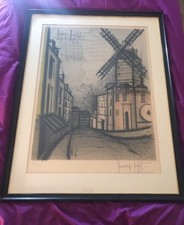 Buffet Bernard firmato 1965 arte mulino a vento