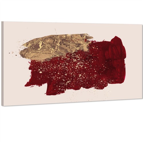 Quadro astratto oro rosso
