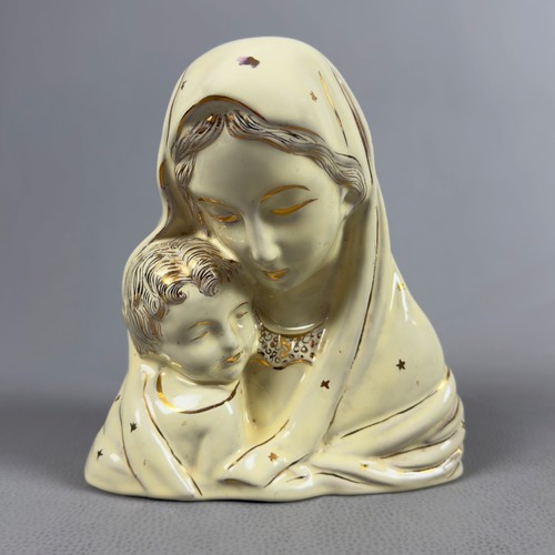 Scultura maiolica madonna con - scultura,