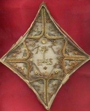 ANTICO RELIQUARIO ORIGINALE '800 con 8 RELIQUIE di SANTI-RARA e BELLISSIMA