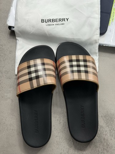 Burberry sliders furley logo - sliders,