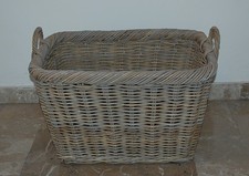 Cesto portalegna giunco con