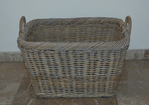 Cesto portalegna giunco con