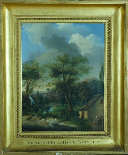 Quadro antico paesaggio - quadro,