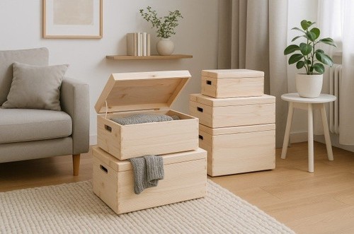 Grande scatola legno - scatola, di