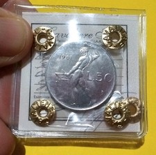 50 LIRE VULCANO 1961 Fdc Sigillata Cavaliere Molto Rara Lustro  COMPRA SUBITO