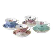 SET 4 TAZZE E PIATTINI ROYAL