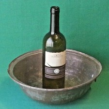 VECCHIA CASSERUOLA PENTOLA IN RAME ANTICA PADELLA DA IMPASTO CON ANELLO. QQ78