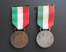 2 Medaglie ISTITUTO GONZAGA MILANO 1948-49 e 1949-50 SCIENTIA - FIDES - LABOR