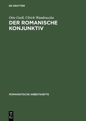 Der romanische konjunktiv - konjunktiv, by