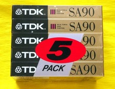 5 nastri cassette TDK SA 90