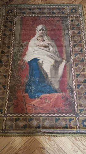 Antico arazzo stendardo - ,