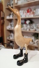 Papero In Legno Con Scarponi H