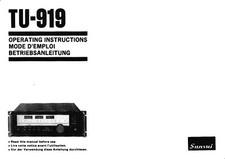 Operating Instructions -