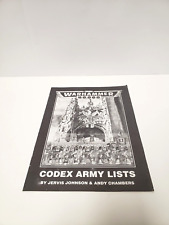 Warhammer 40k Codex Army Lists