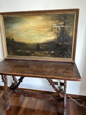 Bellissimo Quadro Antico Di Grandi Dimensioni Da Restaurare