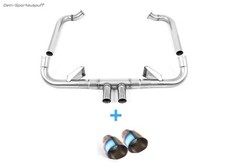 Milltek Impianto Racing Porsche Boxster 2.5l GTS Tipo 718 2x100mm Titan Bruciato