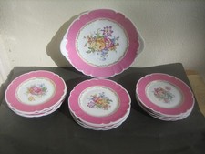 Service dessert Rose Pompadour