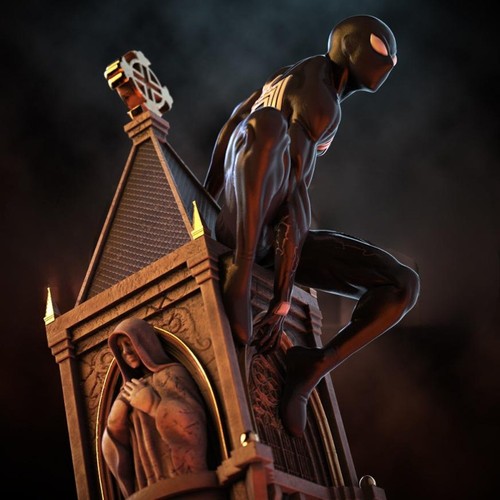 Modellino statua spiderman - modellino,