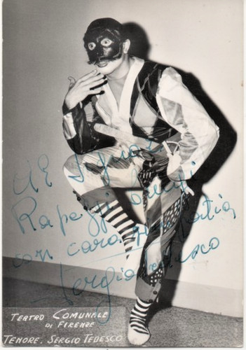 Autografo sergio tedesco - sergio,