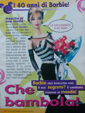 Italian Clipping Ritaglio 1999 BARBIE 40 anni che bambola! 6 PAGINE