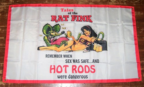 Bandiera rat fink - bandiera, 3'x5'