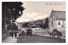 Cartolina - San Remo - Corso Garibaldi - Imperia - Carrozze e Carratti