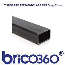 TUBOLARE FERRO RETTANGOLARE NERO 2mm IN BARRA DA 3 METRI CERTIFCATO S235JHR