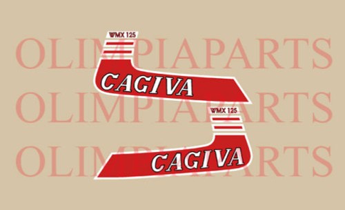 Cagiva wmx 125 adesivi tank - 125,