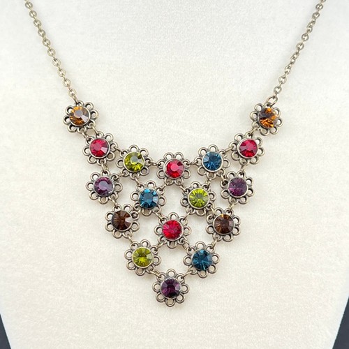 Collana bavaglino strass